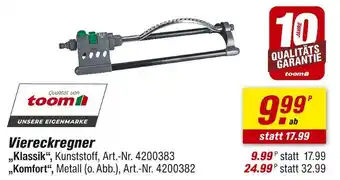 toom Baumarkt Toom viereckregner „klassik“ Angebot