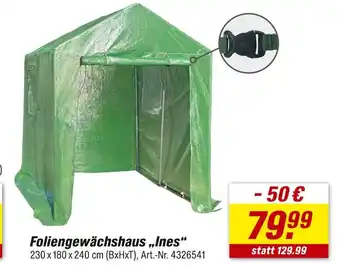 toom Baumarkt Foliengewächshaus „ines“ Angebot