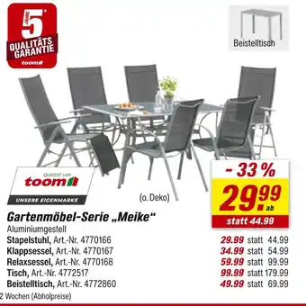 toom Baumarkt Toom gartenmöbel-serie „meike“ Angebot
