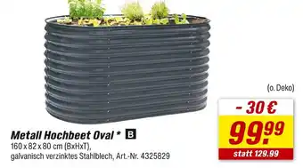 toom Baumarkt Metall hochbeet oval Angebot