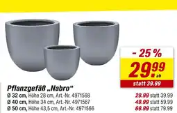 toom Baumarkt Pflanzgefäß „nabro“ ø 32 cm Angebot