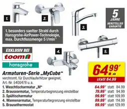 toom Baumarkt Hansgrohe waschtischarmatur „m“ Angebot