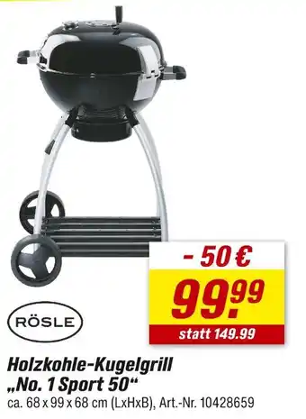 toom Baumarkt Rösle holzkohle-kugelgrill „no. 1 sport 50“ Angebot
