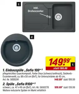toom Baumarkt Einbauspüle „sofia 100“ Angebot
