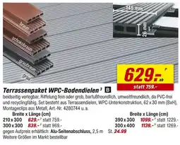 toom Baumarkt Terrassenpaket wpc-bodendielen Angebot
