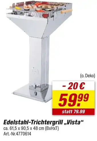 toom Baumarkt Edelstahl-trichtergrill vista Angebot