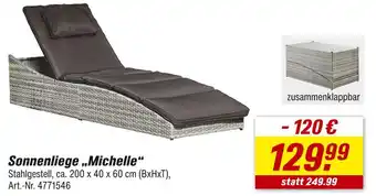 toom Baumarkt Sonnenliege michelle Angebot