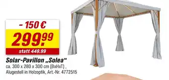 toom Baumarkt Solar-pavillon „solea“ Angebot