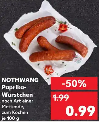 Kaufland NOTHWANG Paprika Würstchen Angebot