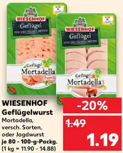 Kaufland WIESENHOF Geflügelwurst Angebot