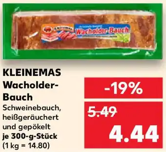 Kaufland KLEINEMAS Wacholder Bauch Angebot
