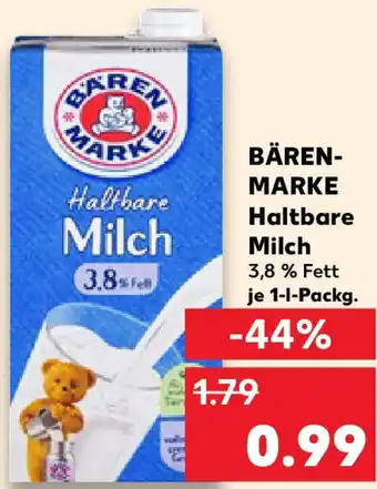Kaufland BÄRENMARKE Haltbare Milch Angebot