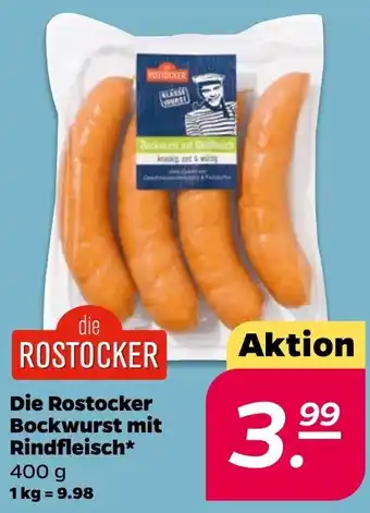 NETTO Die Rostocker Bockwurst mit Rindfleisch Angebot