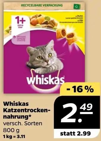 NETTO Whiskas Katzentrockennahrung Angebot