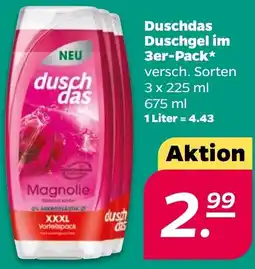 NETTO Duschdas Duschgel im 3er-Pack Angebot