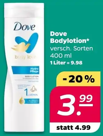 NETTO Dove Bodylotion Angebot