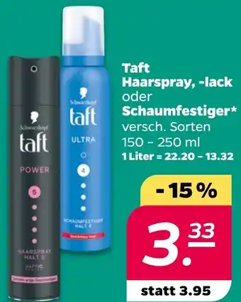 NETTO Taft Haarspray, -lack oder Schaumfestiger Angebot