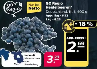 NETTO GO Regio Heidelbeeren Angebot