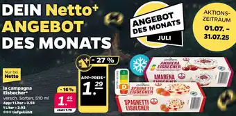 NETTO la campagna Eisbecher Angebot