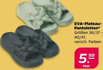 NETTO EVA-Plateau Pantoletten Angebot
