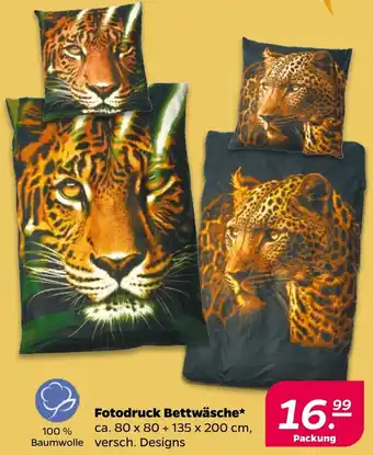NETTO Fotodruck Bettwäsche Angebot