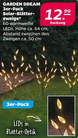 NETTO GARDEN DREAM 3er-Pack Solar-Blätterzweige Angebot