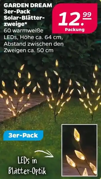 NETTO GARDEN DREAM 3er-Pack Solar-Blätterzweige Angebot