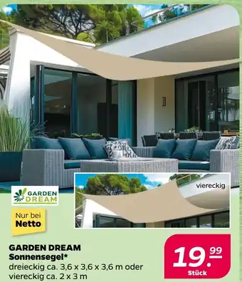 NETTO GARDEN DREAM Sonnensegel Angebot