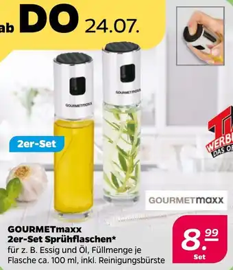 NETTO GOURMETmaxx 2er-Set Sprühflaschen Angebot