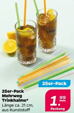 NETTO 25er-Pack Mehrweg Trinkhalme Angebot