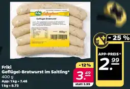 NETTO Friki Geflügel-Bratwurst im Saitling Angebot