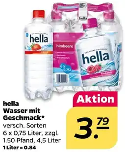NETTO hella Wasser mit Geschmack Angebot