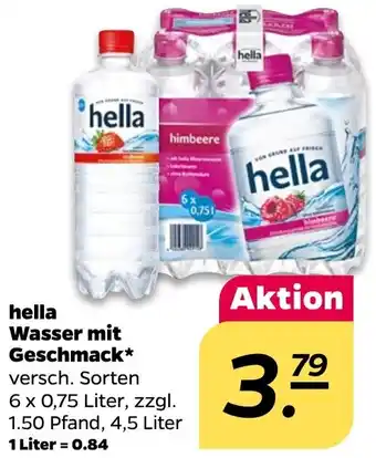 NETTO hella Wasser mit Geschmack Angebot