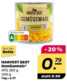 NETTO HARVEST BEST Gemüsemais Angebot