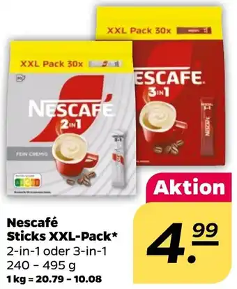 NETTO Nescafé Sticks XXL-Pack Angebot