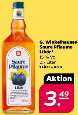 NETTO G. Winkelhausen Saure Pflaume Likör Angebot