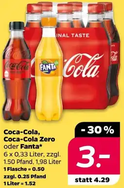 NETTO Coca-Cola, Coca-Cola Zero oder Fanta Angebot