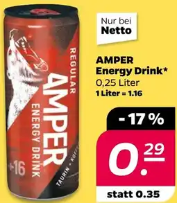 NETTO AMPER Energy Drink Angebot