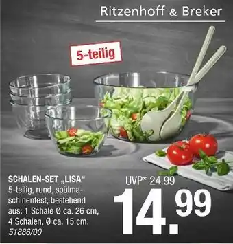 Hofmeister Ritzenhoff & breker schalen-set „lisa“ Angebot