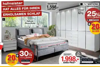Hofmeister Inovationi boxspringbett „toronto“ Angebot