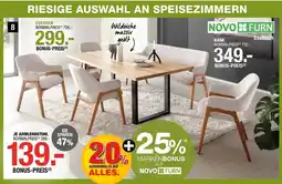 Hofmeister Novofurn esstisch, armlehnstuhl oder passende bank Angebot