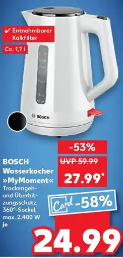 Kaufland BOSCH Wasserkocher MyMoment Angebot