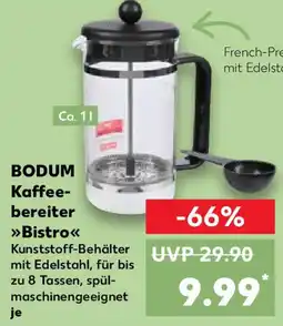 Kaufland BODUM Kaffee- bereiter Bistro Angebot