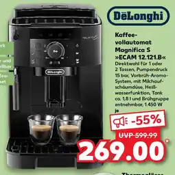 Kaufland DeLonghi Kaffee- vollautomat Magnifica S ECAM 12.121.B Angebot