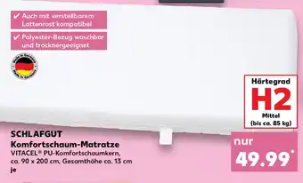 Kaufland SCHLAFGUT Komfortschaum-Matratze Angebot
