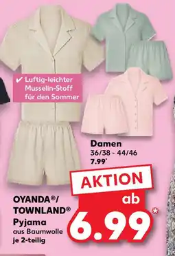 Kaufland OYANDA/ TOWNLAND Pyjama Angebot