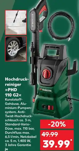 Kaufland Hochdruck- reiniger PHD 110 G2 Angebot