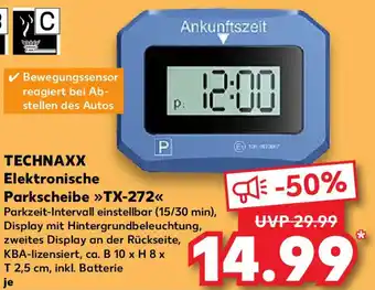 Kaufland TECHNAXX Elektronische Parkscheibe TX-272 Angebot
