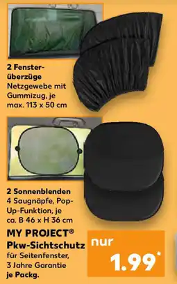 Kaufland MY PROJECT Pkw-Sichtschutz Angebot