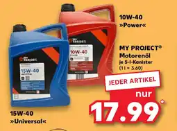Kaufland MY PROJECT Motorenöl Angebot